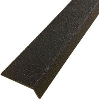 セーフラン安全用品 階段用滑り止めカバー 762×75×25mm 黒 コンクリート設置用ネジ付属 12083-C 1個（直送品）