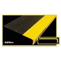 セーフラン安全用品 階段用滑り止めカバー 914×150×25mm 黒黄 木材設置用ネジ付属 12091-W 1個（直送品）