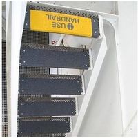 セーフラン安全用品 階段用滑り止めカバー 914×225×25mm 黒 木材設置用ネジ付属 12092-W 1個（直送品）