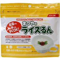 まつや 非常食　ライスるん　白米＋ホタテ貝カルシウム入　４８袋入 4082117601 １箱（48袋）（直送品）
