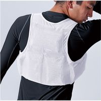 HOOH クーリングベスト（保冷剤5個付き） 288-17ホワイト XO 村上被服 １セット（2着入）（直送品）