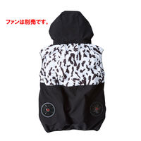 HOOH バイカラーフードベスト V3309-96レオパード S 村上被服 １セット（2着入）（直送品）