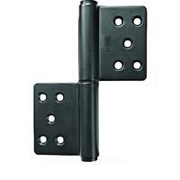 MARUKI HARDWARE CORPORATION MK KJ旗丁番 127ミリ マットブラック ビス付 S-515 12U 1枚（直送品）