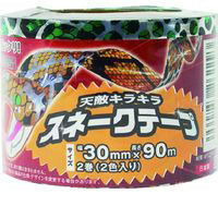 イノベックス Dio 防鳥用品 スネークテープ 1Pk=2色入り(ヘビ柄緑1巻、ヘビ柄オレンジ1巻) 262293 1パック(2巻)（直送品）