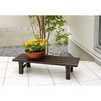 【アウトレット】長谷川工業 ハセガワ アルミ縁台 TG型 天板L90×W30×H20cm1台