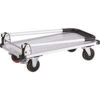 トラスコ中山 TRUSCO アルミ台車 アルパカート 省音 折りたたみ 700×360mm ストッパー付 AL21-0736S 1台（直送品）