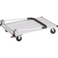 トラスコ中山 TRUSCO アルミ台車 アルパカート 省音 折りたたみ 900×600mm ストッパー付 AL21-0960S 1台（直送品）