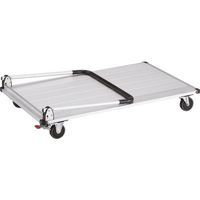 トラスコ中山 TRUSCO アルミ台車 アルパカート 省音 折りたたみ 1200×720mm ストッパー付 AL21-1272S 1台（直送品）