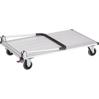 TRUSCO アルミ台車 アルパカート 300kgタイプ 折りたたみ 1200×720mm ストッパー付 AL31-1272S 1台（直送品）