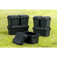 トラスコ中山 TRUSCO トランクカーゴ フラット天板仕様 30L 黒 BLKCF-30 1台 207-3989（直送品）