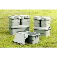 トラスコ中山 TRUSCO トランクカーゴ フラット天板仕様 30L グレー GYCF-30 1台 207-3993（直送品）