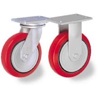 TRUSCO 重量キャスター 自在SP付 150MM 耐湿ウレタン車輪360KGF HR/HM150360PCI-TG-WB 1個（直送品）