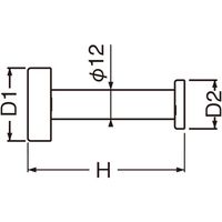 トラスコ中山 TRUSCO I型真鍮フック 65mm ゴールド IBF65-G 1個 207-9043（直送品）