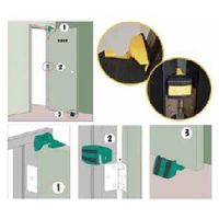 TOWA 多機能ドアストッパー II ブラック TUDS008 1個（直送品）