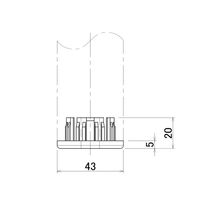 TMEHジャパン Φ43アルミパイプ用ブッシング BA4300B 1セット(10個)（直送品）