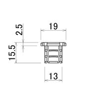 TMEHジャパン プラスティックキャップΦ19 GAP-19AT 1セット(50個)（直送品）