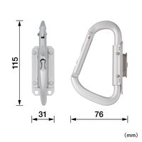TJMデザイン セフ工具ホルダーアルミ スリムカラビナ大 SFSKHAーCL 1ケ（直送品）
