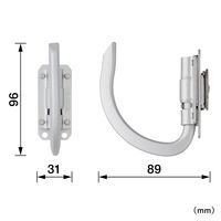 TJMデザイン セフ工具ホルダーアルミ スリムJフック 折りたたみ SFSKHAーJF 1ケ（直送品）