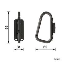 TJMデザイン セフ工具ホルダースチール スリムカラビナ小 SFSKHIーCS 1ケ（直送品）