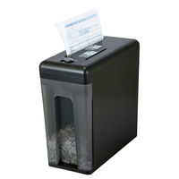 ナカバヤシ パーソナルシュレッダー ノイズレス スリム ブラック クロスカット NSE-NLC02BK（直送品）