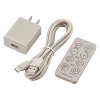 オーム電機 360°首振サーキュレーター DC 21畳 グレージュ 00-8323 1台（直送品）