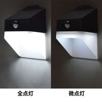 オーム電機 センサーウォールライト ソーラー式 200ルーメン 06-5213 1台