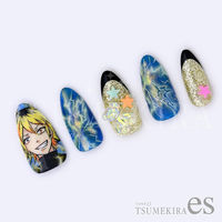 イングカワモト TSUMEKIRA(ツメキラ) ネイルシール ユリジョバプロデュースTHUNDER ES-YRK-002 1セット(3枚)（直送品）