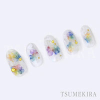 TSUMEKIRA(ツメキラ) ネイルシール インクアート colorful/カラフル NN-INK-004 1セット(3枚)（直送品）