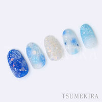 イングカワモト TSUMEKIRA(ツメキラ) ネイルシール Airy snow/エアリー スノー NN-YUK-012 1セット(3枚)（直送品）