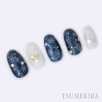 イングカワモト TSUMEKIRA(ツメキラ) ネイルシール Snow Crystal オーロラ SG-YUK-104 1セット(3枚)（直送品）