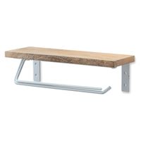 ポッシュリビング トイレットペーパーホルダー ダブル ホワイト W31×D11×H9cm アイアン/マンゴーウッド 41371 1個（直送品）