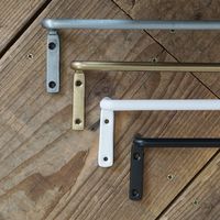 ポッシュリビング アイアンルームバーM ブラック W45.5×D6.5×H6.5cm 63046 1個（直送品）