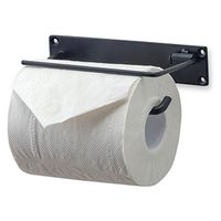 ポッシュリビング トイレットペーパーホルダー シングル ブラック W16×D7.4×H5cm アイアン 63945 1個（直送品）