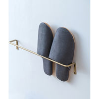 ポッシュリビング アイアンルームバーM アンティークゴールド W45.5×D6.5×H6.5cm 63047 1個（直送品）