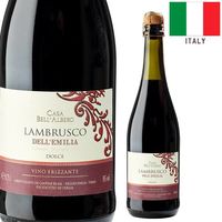 【カルディコーヒーファーム】イタリア カーサ・ベッラルベロ ランブルスコドルチェ スパークリングワイン　赤　甘口 750ml 1本