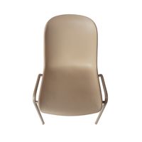 会議用チェアELENA ワントーン グレージュ 1脚 イタリア製 ミーティングチェア 会議椅子 キャスター無し グレー