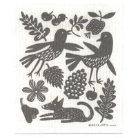 （100%天然素材）クリッパン スポンジワイプセット 水切りマット＆ふきん セルロース 北欧 ピース 1個 イーオクト