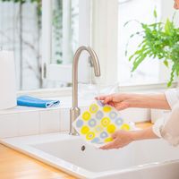 （100%天然素材）スポンジワイプ S 北欧ふきん セルロース 抜群の吸水力 キャンディ イエロー 1個 イーオクト