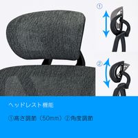 藤沢工業 TOKIO オフィスチェア OCV23HHF 専用 ヘッドレスト ライトグレー OCV23HH-HR ライトグレー 1個（取寄品）