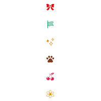 こどものかお ボタン式スタンプ ポチッとシックス 色々なマーク柄 1850-005 1個（直送品）