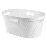 CURVER Infinity（インフィニティ） ランドリーバスケット 40L ホワイト 1セット（3個）