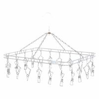 フレディレック ステンレス 洗濯ハンガー 角ハンガー 20ピンチ 1セット（3個）