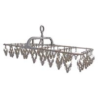 藤栄 アルミランドリーハンガー 52ピンチ カッパーブラウン 1セット（3個）