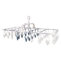 藤栄 干し分けランドリー アルミハンガー 40ピンチ ブルー 1セット（3個）