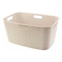 CURVER Softex（ソフテックス） ランドリーバスケット 45L チョークホワイト 1セット（3個）