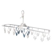 藤栄 干し分けランドリー アルミハンガー スリム 20ピンチ ブルー 1セット（3個）