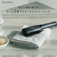 SALONIA（サロニア） 　ストレートヒートブラシ スリム グレー　SLー012GRS　 I-ne