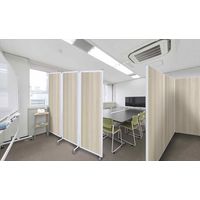 トーカイスクリーン MSパネル折りたたみ3連スクリーン ナチュラル 1セット（3連×1枚+キャスター×6個）MS-1818Nr