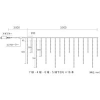 コロナ産業 RGBジュエリーつららライト96球 リモコン付 J96RGB 1個（直送品）
