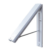 メテックス インスタハンガー ホワイトプラスチック ARIHAH12-WHB 1台（直送品）